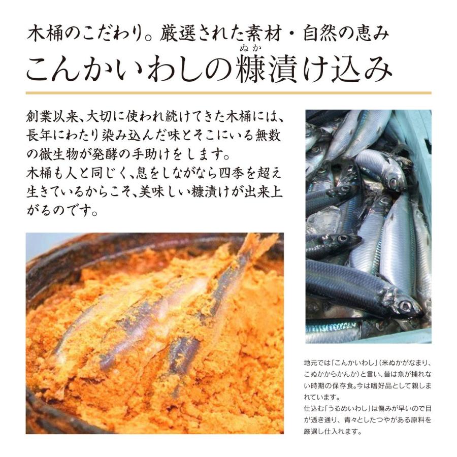 送料無料 油与商店　青魚ぬか漬け北前船セット