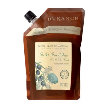 DURANCE 朵昂思 精油馬賽液態皂補充瓶 松木橄欖木 500ml 補充包  1包