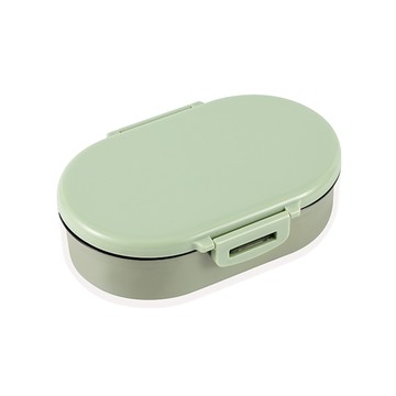 【日本Imakara】旅行便攜式密封雙層瀝水肥皂盒-3入-多色可選-綠