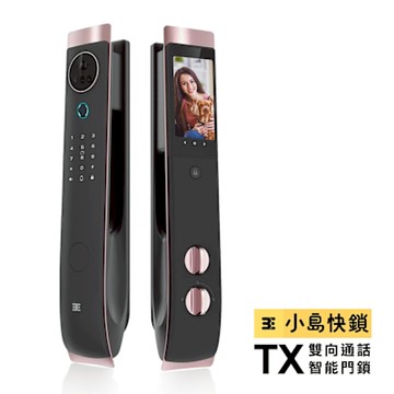3E小島快鎖 雙鏡頭掌靜脈人臉辨識電子鎖TX(附基本安裝)