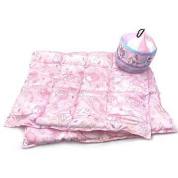 小禮堂 Sanrio 三麗鷗大集合 造型收納包涼被 100x60cm (旋轉木馬款)