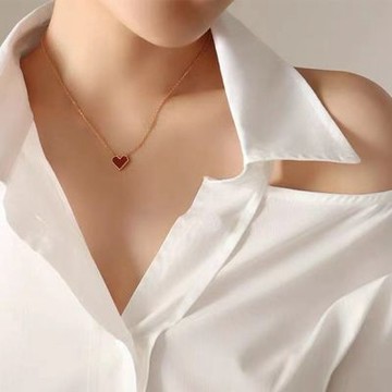 MoonDy 閨蜜項鍊 寶石項鍊 短鍊 女生項鍊 心型項鍊 韓國項鍊 龐克教母 項鍊 Y2