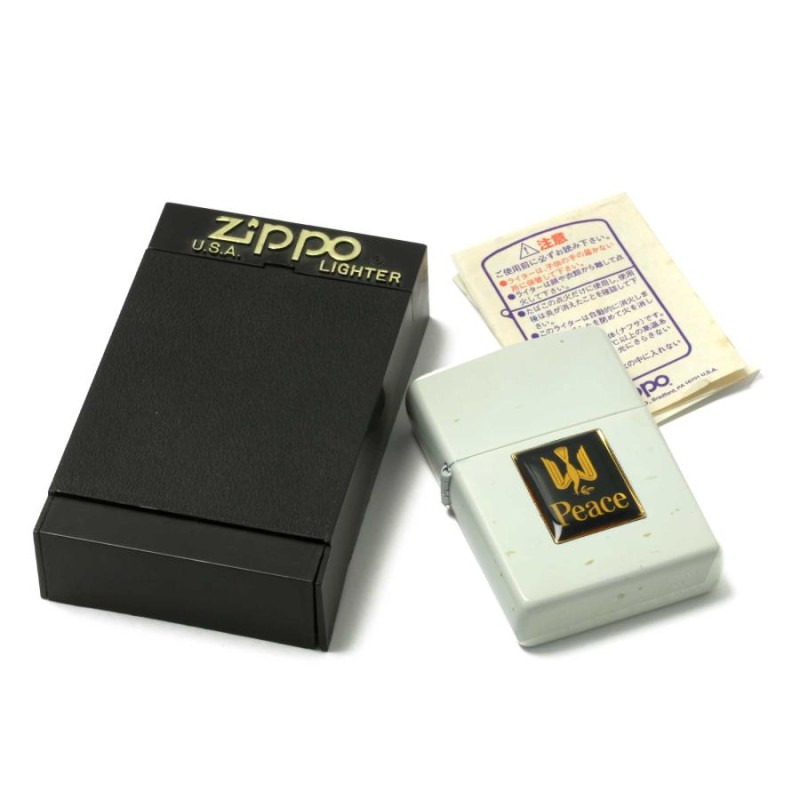 絶版/ヴィンテージ Zippo ジッポー 中古 2000年製造JT 日本たばこ産業 Peace ピース スーパーライト 懸賞品 ホワイト メタル貼り  [S]ほぼ新品同様 | LINEブランドカタログ