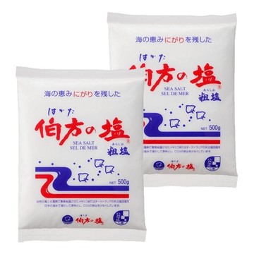 伯方塩 海鹽 500g 粗鹽  2包