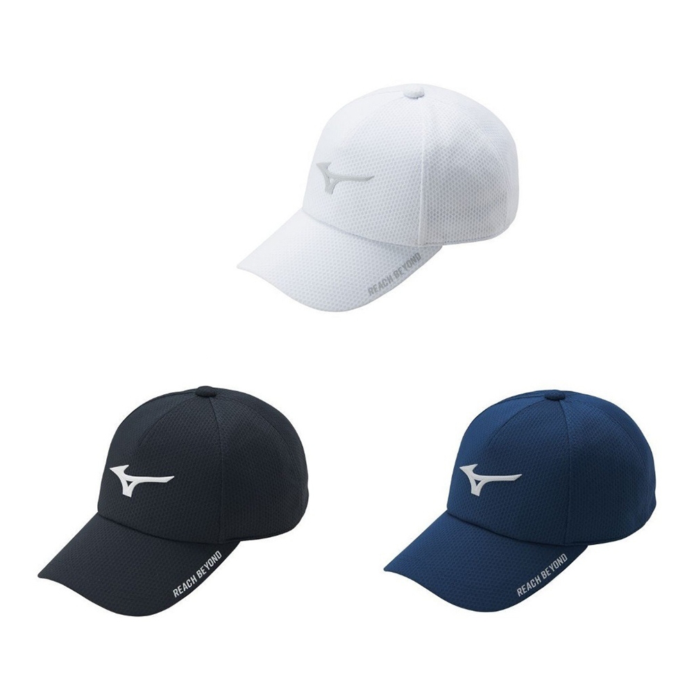 [秉宸] MIZUNO MIZUNO運動帽 LOGO刺繡 透氣 輕量 速乾 32TWB102