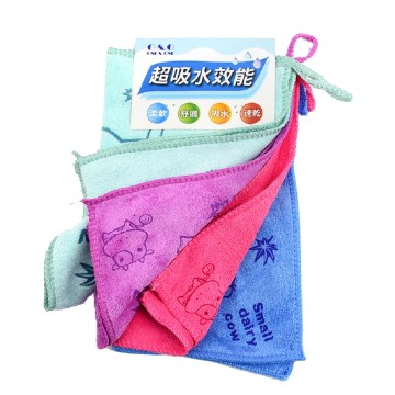 超細纖維萬用巾-4條入(顏色隨機出貨)