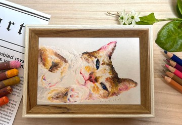 含框| 寵物似顏繪、客製寵物畫、手繪寵物畫、寵物肖像