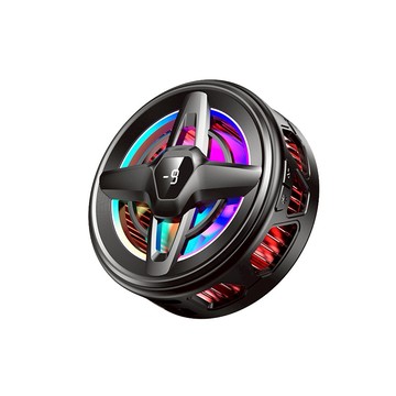 【ibits】K25 結冰手機散熱器 磁吸夾背兩用 四檔調節 六檔氛圍燈 溫度顯示 真結冰降溫