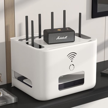 無線網wifi收納盒電線電視機頂盒桌面整理盒插座插排遮擋置物架 pb6161