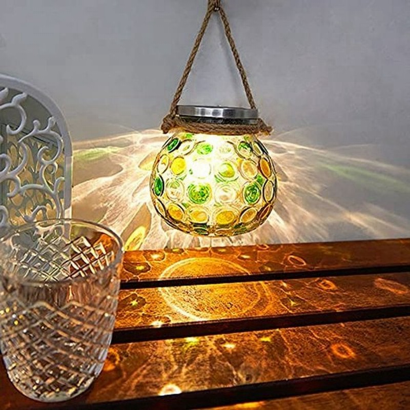 ソーラーランタン Led ソーラー ガーデンライト メイソンジャー ステンドグラス製 ガラスライト Ip65防水 屋外 吊り下げ式 ベランダ 通販 Lineポイント最大0 5 Get Lineショッピング