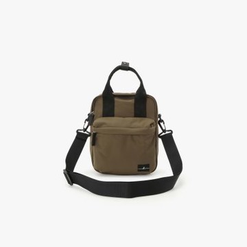 agnes b.Voyage 男款 兩用尼龍手提包(綠色)