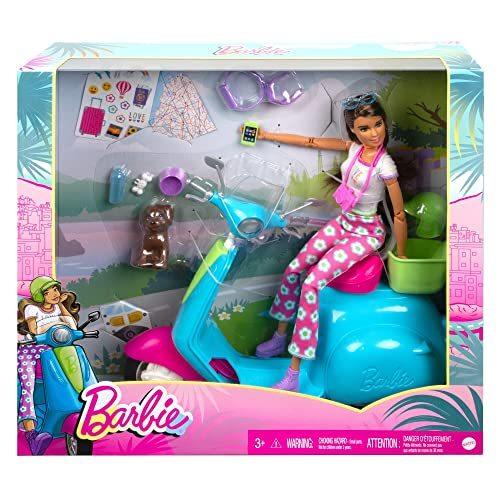 Barbie Travel Playset with Fashionistas Travel Doll (11.5 in