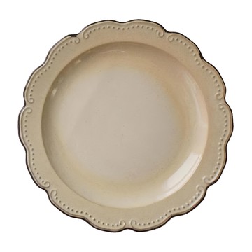 黑土點紋-日本製 陶瓷餐盤  17.5 x 2cm  1個