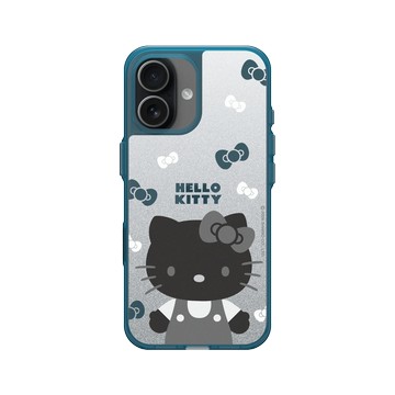 iPhone 17 Clear (相機按鈕) 夜幕藍 - 三麗鷗-Hello Kitty - 簡約系列-黑白造型