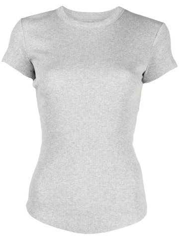 ISABEL MARANT - ribbed cotton T-shirt - women - Cotton - XL - Grey