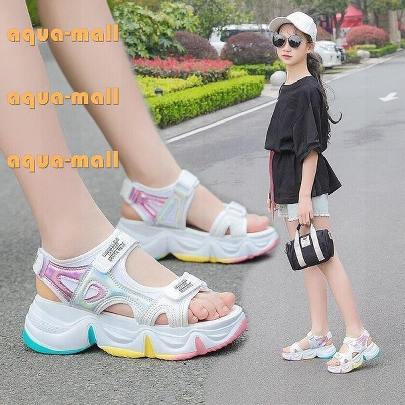 子ども おしゃれ 歩きやすい サイズ調節可 アウトドア 姫系 女児 可愛い子供サンダル キッズ スポーツサンダル ジュニア 通販 Lineポイント最大0 5 Get Lineショッピング