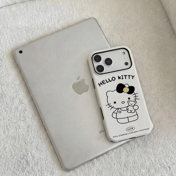 菲林二合一凱蒂小熊適用蘋果17air/6e手機殼iPhone2435promax女xr