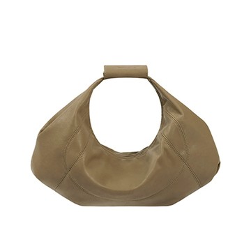 【BLANK SPACE】Elia 兩用插扣半月包(卡其綠)