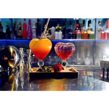 網紅日式清酒吧雞尾酒杯愛心杯分子煙熏創意雞尾酒杯