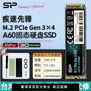 【台灣公司 超低價】【PCIe3.0x4】SP A60 M.2 NVMe1.3 2280 性價比 1TB SSD固態硬盤