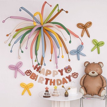 ✰ 生日佈置 煙火氣球 生日氣球 數字 數字氣球 生日道具 慶生 派對 慶生佈置 派對佈置 生日佈置套組