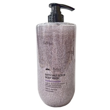 Bathpa 香氛海鹽去角質沐浴露 舒眠薰衣草 1L - 溫和去角質、舒緩香氛、大容量  1瓶