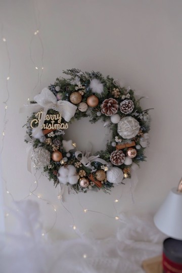 質感小香風 雪松聖誕花圈 永生聖誕花圈 聖誕節禮物