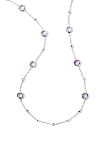 IPPOLITA - sterling silver Ball and Stone amethyst necklace - women - Sterling Silver/Amethyst - One Size