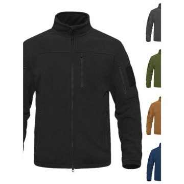 Outdoor sports loose fleece jacket for men運動寬松抓絨外套男