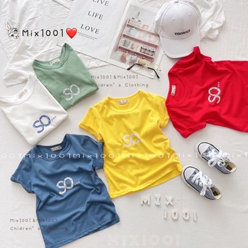 🌻❤️✨手寫字母上衣✨兒童SO..印圖上衣 5-17