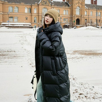 【巴黎精品】現貨+預購 真羽絨90%鵝絨羽絨外套羽絨衣夾克-保暖冬季鵝絨長款女外套a1ii15