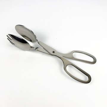 不銹鋼燒烤肉面包熟食物蛋糕自助餐菜水果牛排剪刀式食品夾子商用