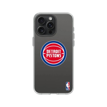 iPhone 15 Pro Max Clear 透明 - NBA - Logo-底特律活塞 Detroit Pistons