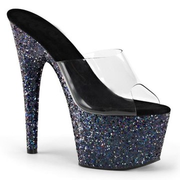 歐美潮流性感人氣鐳射亮片高跟鞋