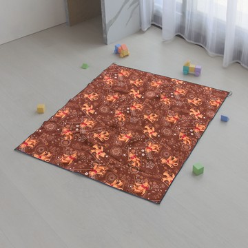 BEARBED 熊棉 多功能靜音防水墊  焦糖小熊  小(90 x 75cm)
