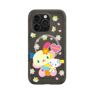 iPhone 16 Pro AirX 本質黑 - 三麗鷗-花小兔 Usahana - 抱緊緊