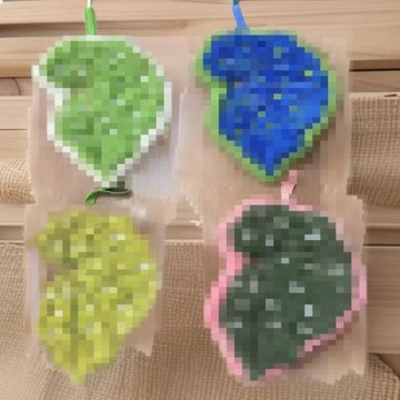 熱植葉子擦手巾掛式毛巾杯墊廚房衛生間浴室手帕創意裝飾禮物