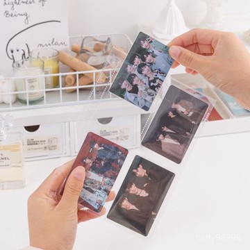 台灣出貨-追星收納四宮格卡冊內頁緊湊加厚6孔活頁小卡收納冊三寸相冊本