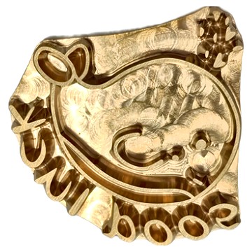 Betty's 焙蒂絲 烙印模  鯨魚 金色  1個