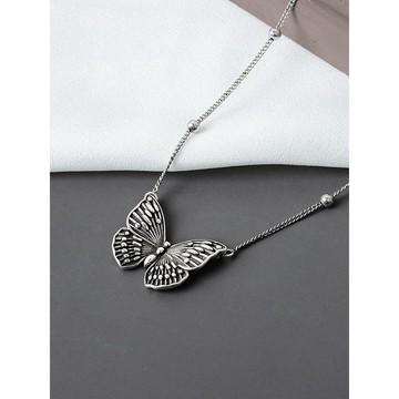 【SK飾品】蝴蝶之舞圓珠鏈項鍊【850335】毛衣鏈/短項鍊/項鍊