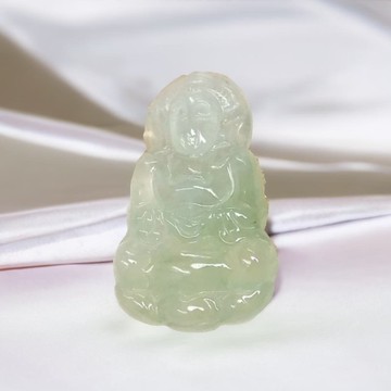 冰種翡翠觀音菩薩項鍊 | 天然緬甸玉翡翠A貨 | 送禮