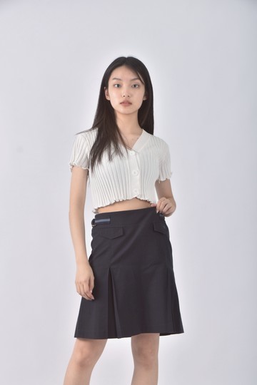 (XL) burberry blue label氣質藍色短裙