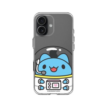 iPhone 17 Clear Case（相機按鈕） 透明 - 貓貓蟲咖波 Bugcat Capoo - 太空咖波呼叫地球總部