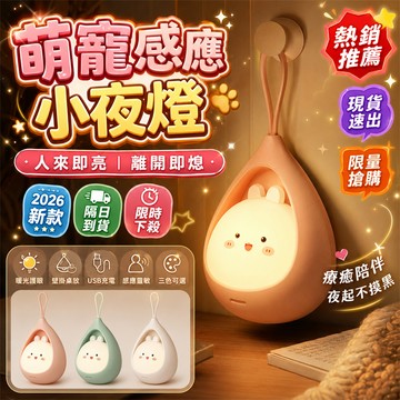 人氣爆款👑感應夜燈 LED夜燈 感應燈 生日禮物 床頭燈 感應小夜燈 LED燈 氛圍燈 小夜燈 自動感應燈 照明燈 夜燈