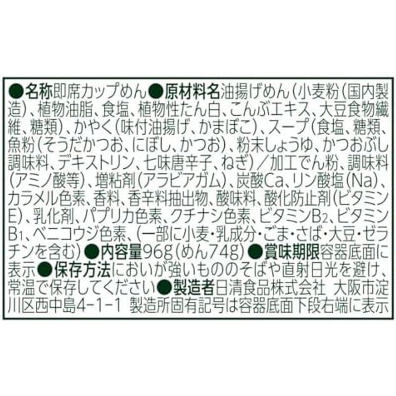 日清食品 日清のどん兵衛 きつねうどん だし比べ東 96g ×12個