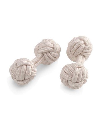 Brooks Brothers Men's Knot Cuff Links  | Off White