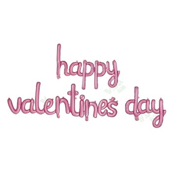 【隔日到貨🧾開發票】 情人節快樂 連體小寫氣球 告白氣球 情人節布置 求婚 告白 婚禮佈置 情人節 連體氣球