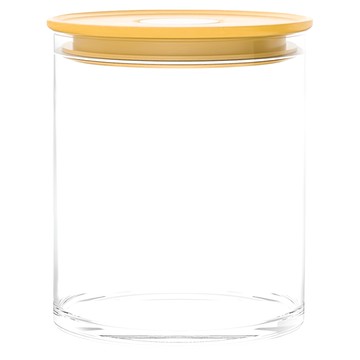 Ocean Glass NORMA系列 儲物 儲存玻璃真空罐 黃色  685ml  1個
