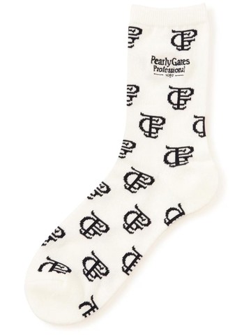 PEARLY GATES - PG Pro intarsia-knit cotton socks - men - Cotton - One Size - White