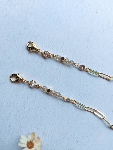 小情人-水晶口罩鍊【防疫時尚口罩鍊、眼鏡鍊多用途】施華水晶